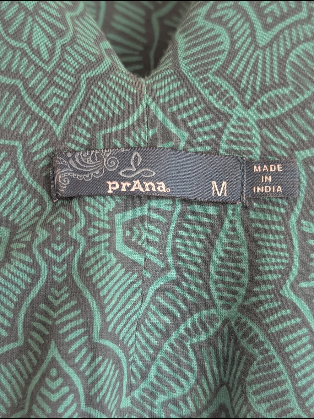Prana Teal Maxi Dress with Lovely Embroidered Waistband - Picture 4 of 6